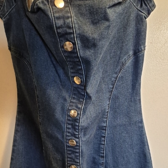 Guess Blue Denim Mini Dress - Picture 7 of 13